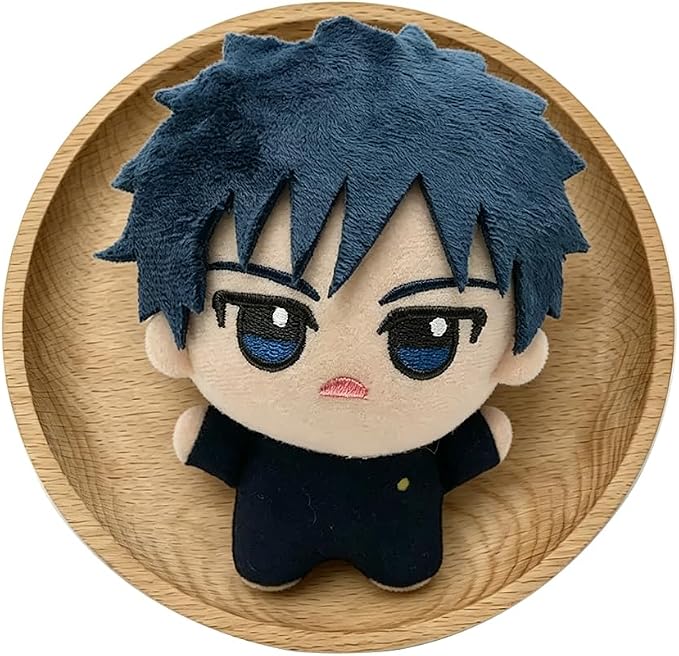 JJK Soft Figure Itadori Yuji Keychain Fushiguro Megumi Pillow, Mini Anime Naoya Zenin Throw Pillow Pendant Charm Decoration Birthday Gifts 5.12''