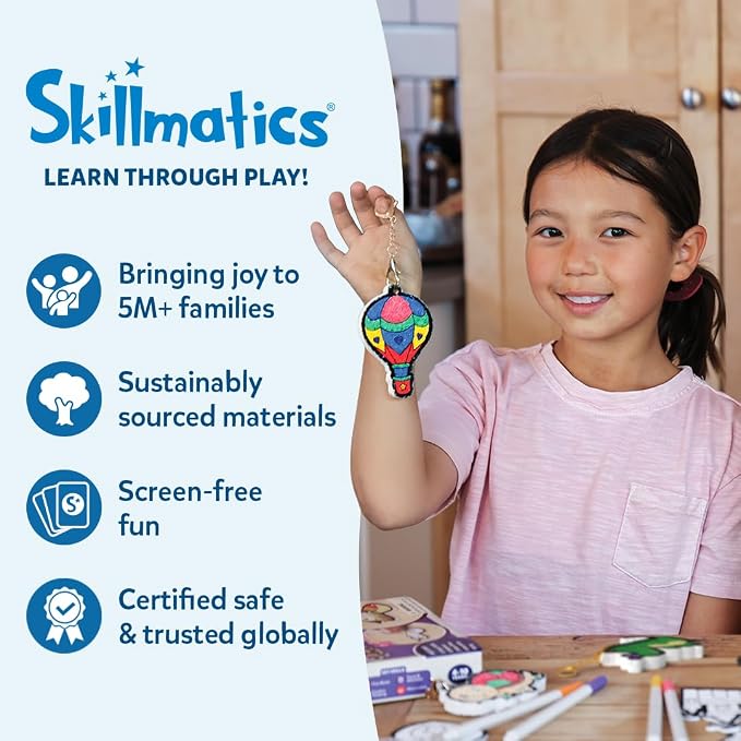 Skillmatics Poke-in Art - Lilo & Stitch Characters, Mess-Free Fun for Kids, DIY Wood Craft Kits, Creative Activity, Gifts for Girls & Boys Ages 4, 5, 6, 7, 8, 9