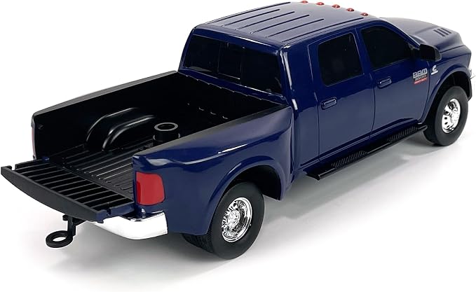Big Country Toys Realistic Ram 3500 Mega Cab Dually Truck Toy & Trailer Hitch, 1:20 Scale Farm Toys for 3 Year Old Boys