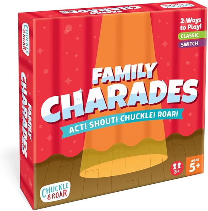 Chuckle & Roar Classic Charades – Act! Shout! Chuckle! Roar! Family Party Game for Ages 5+ | 2 Game Modes, 750 Charades Ideas, 3+ Players