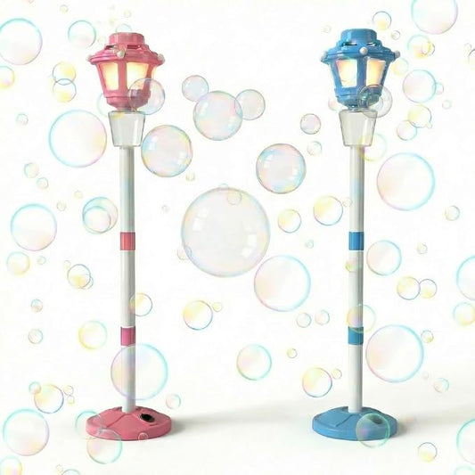 2Pack Bubble Machine for Kids, Rechargable Bubble Maker Bubble Toys with Light, Outdoor Battery Bubbles Blower Machine for Wedding Birthday Party