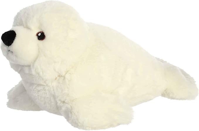 Aurora® Responsibly Made Eco Nation™ Seal Stuffed Animal - Ideal for Playtime Adventures - Perfect for Birthdays or Just Because - White 12 Inches