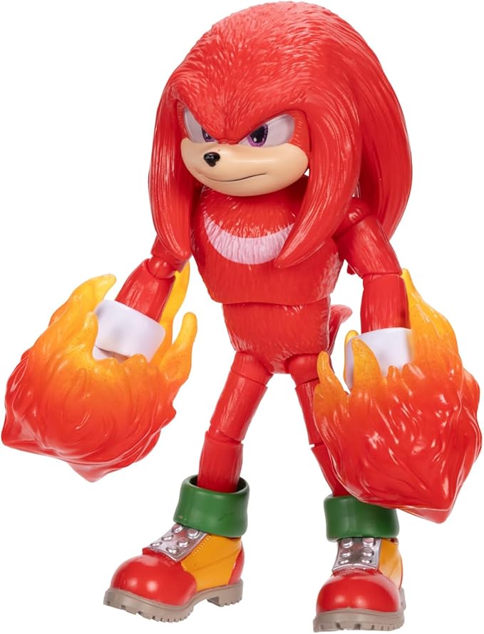 Sonic 3 The Hedgehog The Movie - 5" Knuckles Action Figure - Articulated Figure - Jakks Pacific