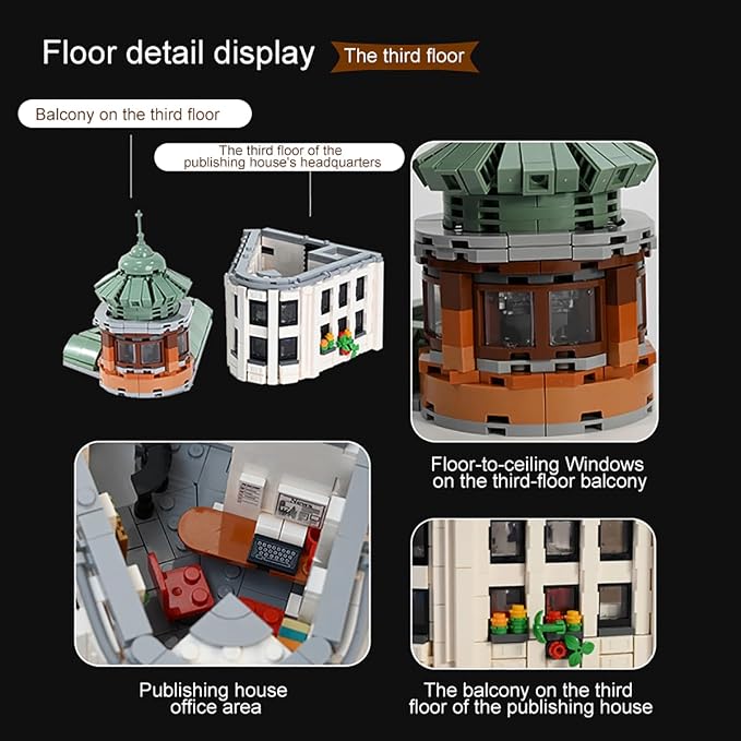 Flatiron Building Set - New York City Architecture Construction Kit, Famous Landmarks American Street View Model,Collectible Building Bricks Toys for Adults and Teens - 4500 Pieces