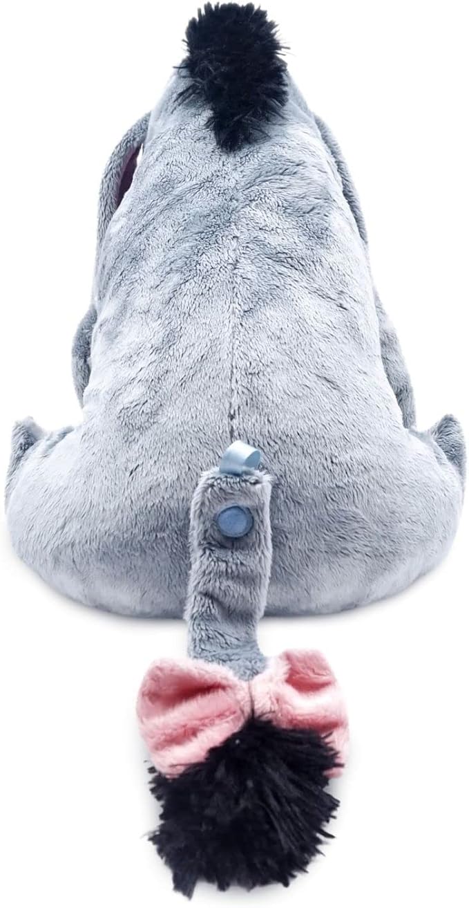 Disney Store Official Eeyore Medium Soft Toy for Kids, Cuddly Character with Fuzzy Texture and Embroidered Details, Floppy Ears and Tail, Disney Plushy Suitable for All Ages