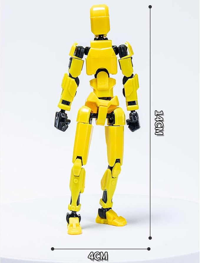EIMONEY 9PCS Assembly Completed T-13 Action Figure 3D Printed Multi-Jointed Movable,Lucky 13 Action Figures,Multi-Articular Dummy 13 Action Figures,Desktop Decorations,Creative Gifts (9 Colors)