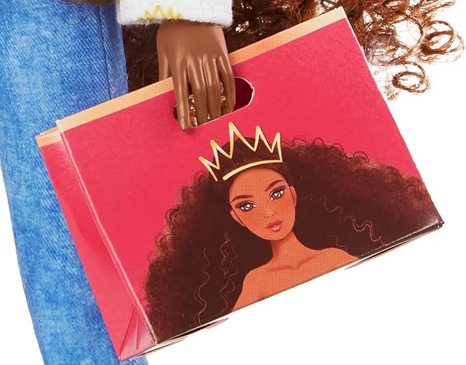 Naturalistas Dayna Crown Fest Fashion Doll, 11.5 Inch Articulated Doll with Authentic Textured Hair, Includes Fashion Pack & Accessories, Collectible Doll for Kids Ages 3+