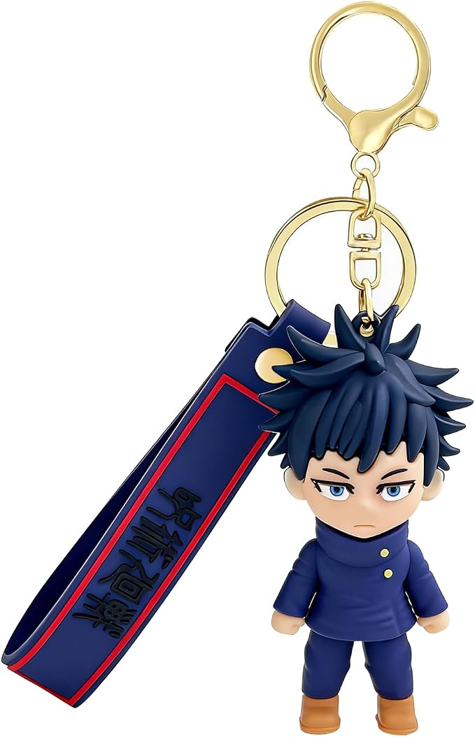 JJK Novelty Keychain, Collectable Anime Mini Figure, Fun Keyring Jewelry Gift for Men and Women
