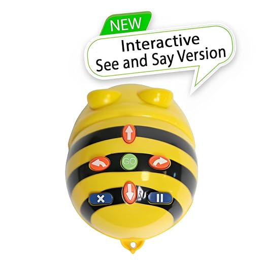 Basic Programming: See & Say Bee-Bot Floor Robotics - Coding & Directional Control for Beginner Learners (1-PCS)