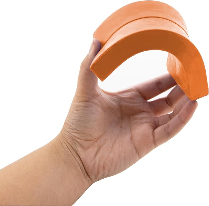 BAZIC Products Orange Modeling Clay, 1 lb, Non-Hardening, for Sculpting Art Crafts, Reusable