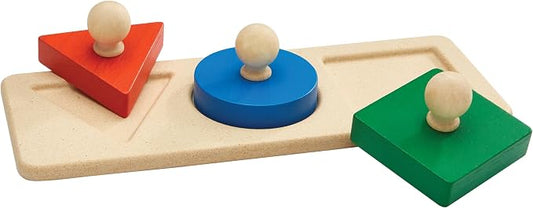 PlanToys® Shape Matching Puzzle Wooden Sorting & Logic Toy for Kids Ages 3+ | Montessori Educational Game for Fine Motor Skills & Spatial Reasoning | Eco-Friendly Learning Toy
