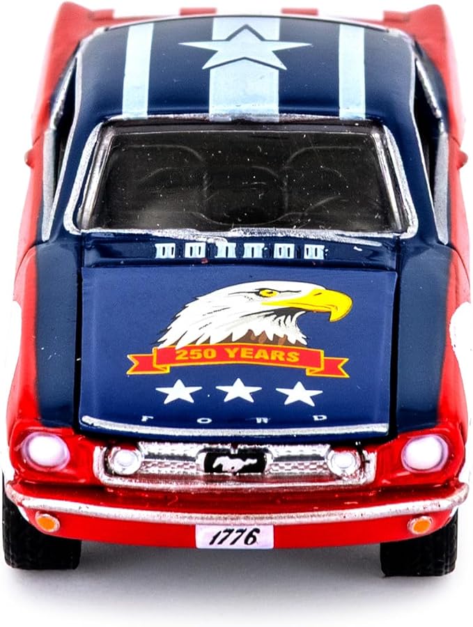 Greenlight 1965 Ford Mustang 1:64 Diecast – 250 Years of Freedom (1776–2026) Patriotic Eagle Design – 1 of 1,776 Sequentially Numbered Hobby Exclusive Collectible Limited Edition