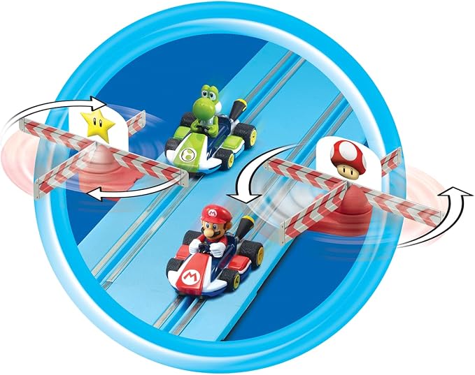 Carrera First Mario Kart Slot Car Race Track Set – Mario & Peach (Ages 3+)