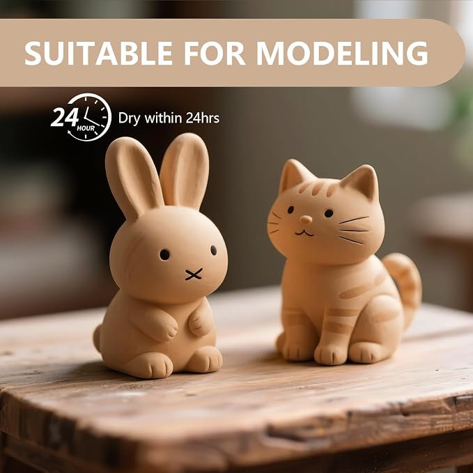 VIBRATITE Natural Air Dry Clay Bulk, 10LBs All-Purpose Modeling Sculpting Pottery Clay for Beginners and Professional (Yellow)