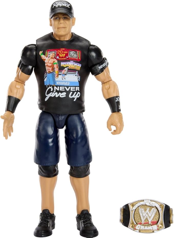 WWE John Cena Main Event Series Champions 2026 Action Figure with Title Belt, 6-inches | With Title Belt