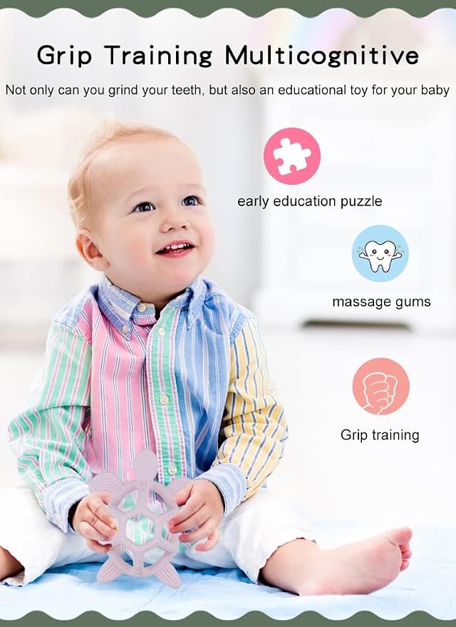 Baby Toy,3D Elephant Teether Toy,Fidget Chewing Toy BPA-Free,1 Pack | Multi-Functional Sensory Chew Toys,Chewlery Silicone Toy