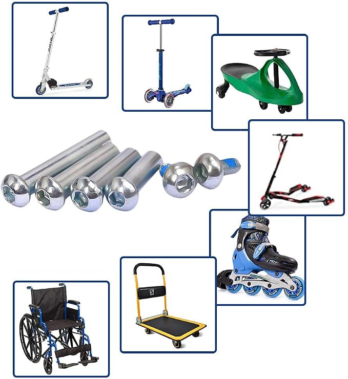 M8 Screws for 2-3-4-Wheel Kid Scoote Replacement Micro Mini Foldable Kick Scooter Kids Scooters Axles Repair (49)