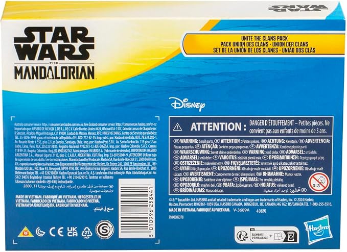 STAR WARS Epic Hero Series Unite The Clans Pack, Paz Vizsla, Mandalorian Warrior, Axe Woves 4-Inch Action Figures, Toys for 4 Year Old Boys & Girls (Amazon Exclusive)