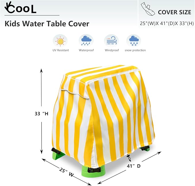 Okcool Kids Water Table Cover Fit Water Table,Outdoor Water Table Toys Cover, A Wide Selection of Cute Colors and Patterns