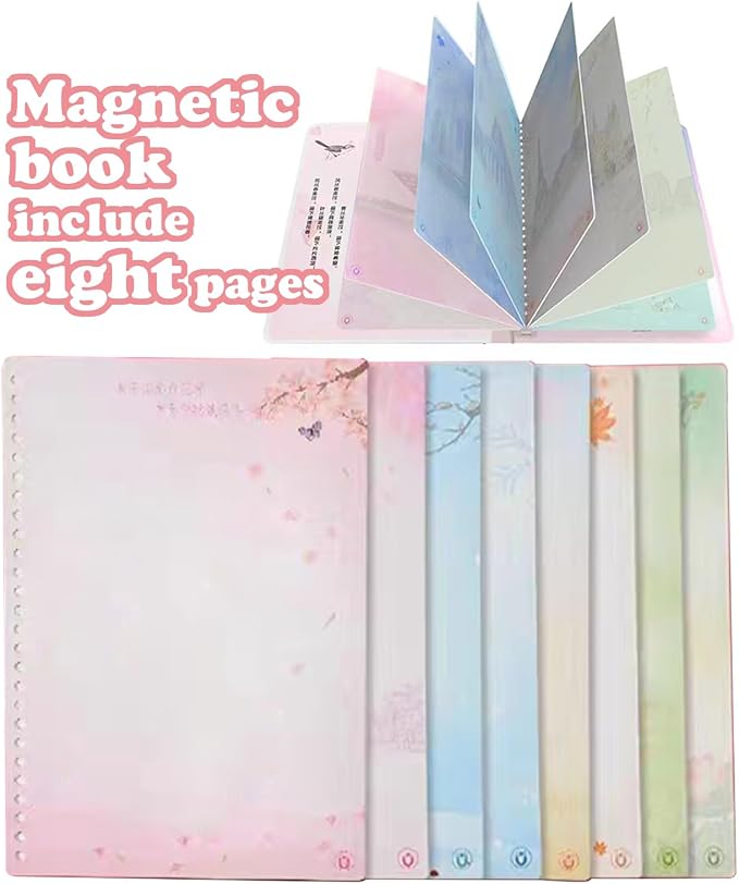 Magnetic Collecting Book,Paried with Magnetic Paper Doll for Use,Gift for 3+ Year Old Girls Toddler-Only Include Magnetic Collecting Book,Not Include Paper Doll Accessories