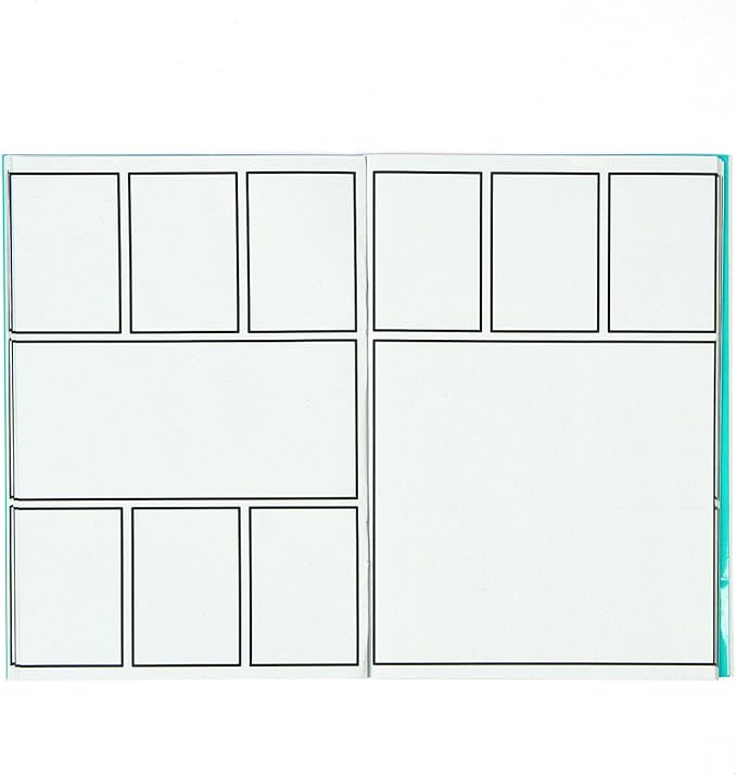 Fun Express Blank Comic Book for Kids 12 Books - Drawing Book Activity Pad with Pre-Printed Panels & Stencils | How to Draw Comics Kit for Boys & Girls Ages 4-12