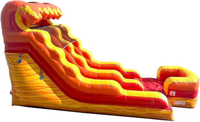 TentandTable Inflatable Water Slide for Kids and Adults, Commercial Grade Giant Blow Up Backyard Water Fun, Includes Electric Air Blower, 27' L x 9' W x 15' H, Lava Wave