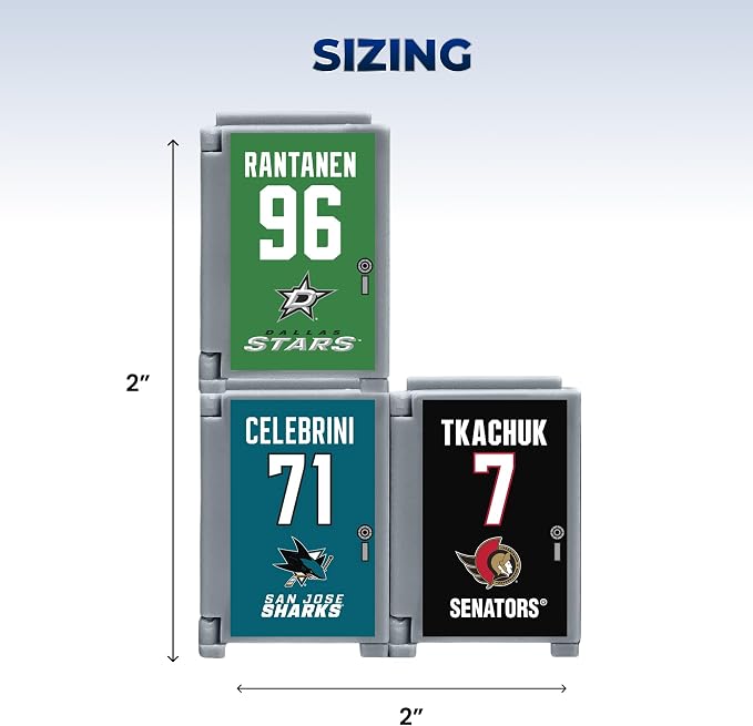 TeenyMates NHL Hockey Action Figures Locker Room Set with 3 Surprise 2026 TeenyMates Players