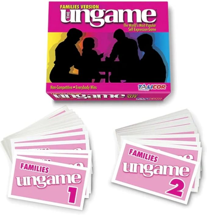 TaliCor Pocket UNGAME - Families - Non-Competitive Card Game for Family to Discuss, Share Values & self Express - get to Know Your Family Better - Age 5+