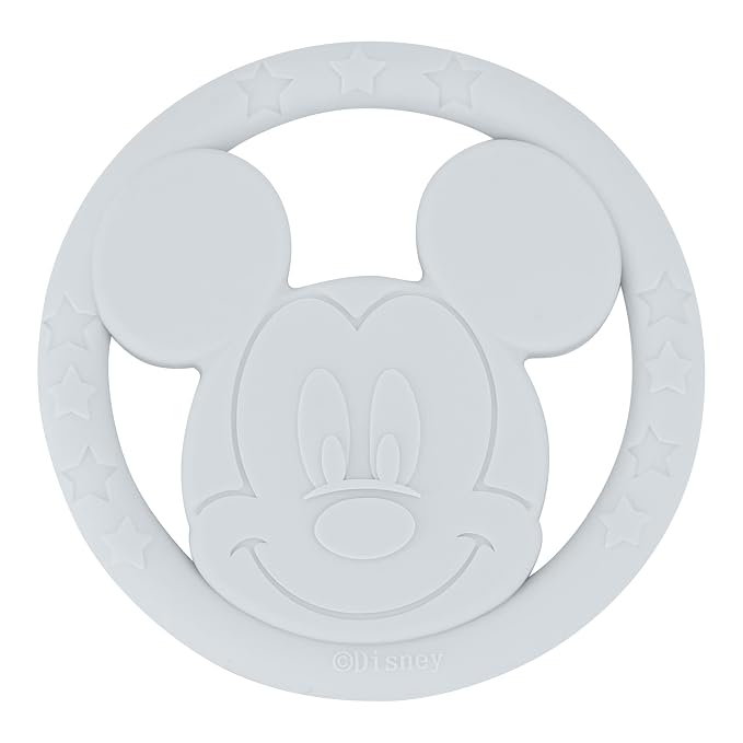 Cudlie Disney Silicone Teether Toy Set for Infants, Food Grade and BPA Free Teethers for Babies 6-12 Months, 2-Pack Teether Toys for Newborns
