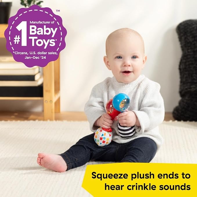 Baby Einstein First Tunes Piano & Shakers Musical Gift Set, with Maracas and Toy Piano, Ages 6 Months and Up