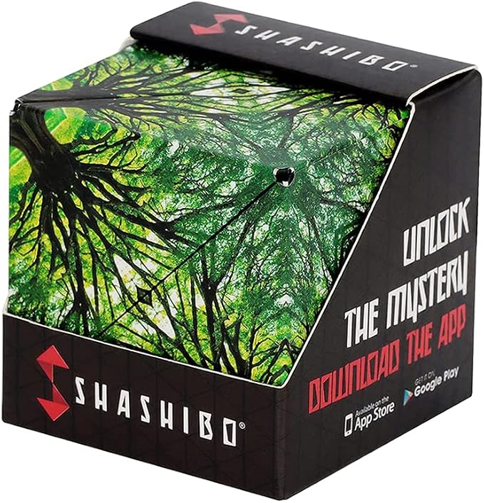 Shashibo Sensory Fidget Toy for Adults & Kids, Stress Relief Fidget Toy for Adults, Teens & Kids, Cool Fidget Toys for Desk, Classroom Must Have, Sensory Shape Shifting Cube, 100+ Possible Shapes