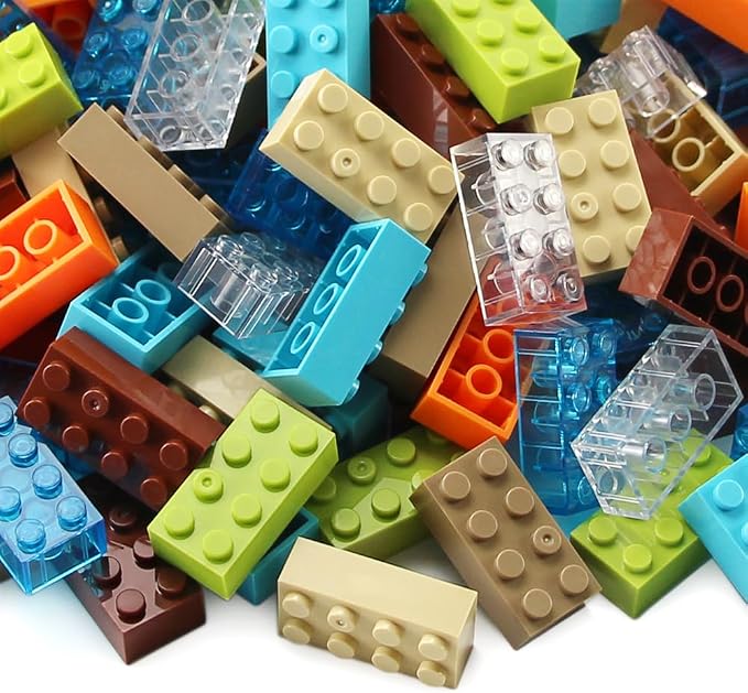 2x4 Bricks 320 Pieces New Multicolored Classic Parts Building Creative Play Set Blocks Toy Accessories Compatible with 3001 Major 8 Color
