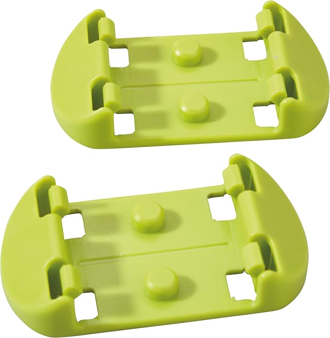 HABA Ball Run Building Set, Kullerbu 8 Piece Expansion Set, STEM Toys for 2-6 Year Olds, Floor Connectors for Flat Tracks, Marble Runs and Marble Maze