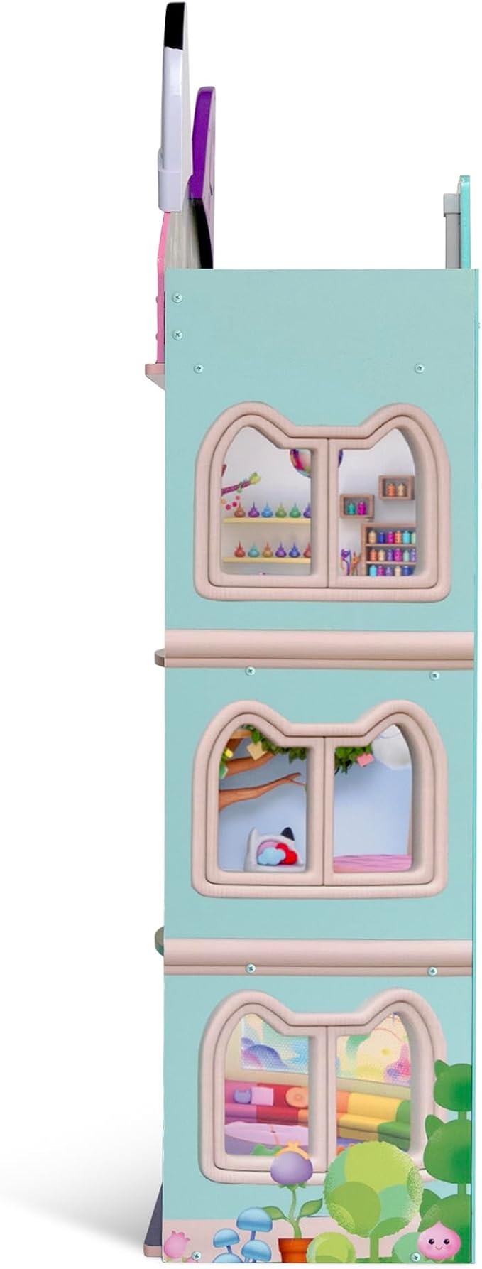 Gabby’s Dollhouse Purrfect Playhouse by Delta Children – Features Sounds & Light Up Ear - Includes 20 Accessories - Fits 8-inch Dolls - Pretend Play Dream Gift for Ages 3