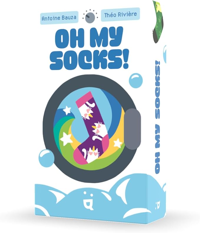 Helvetiq Oh, My Socks Card Game -Fast-Paced Sock Matching & Set Collection Strategy Game for Families and Friends, Fun for Kids & Adults, Ages 6+, 2-5 Players, 15 Minute Playtime