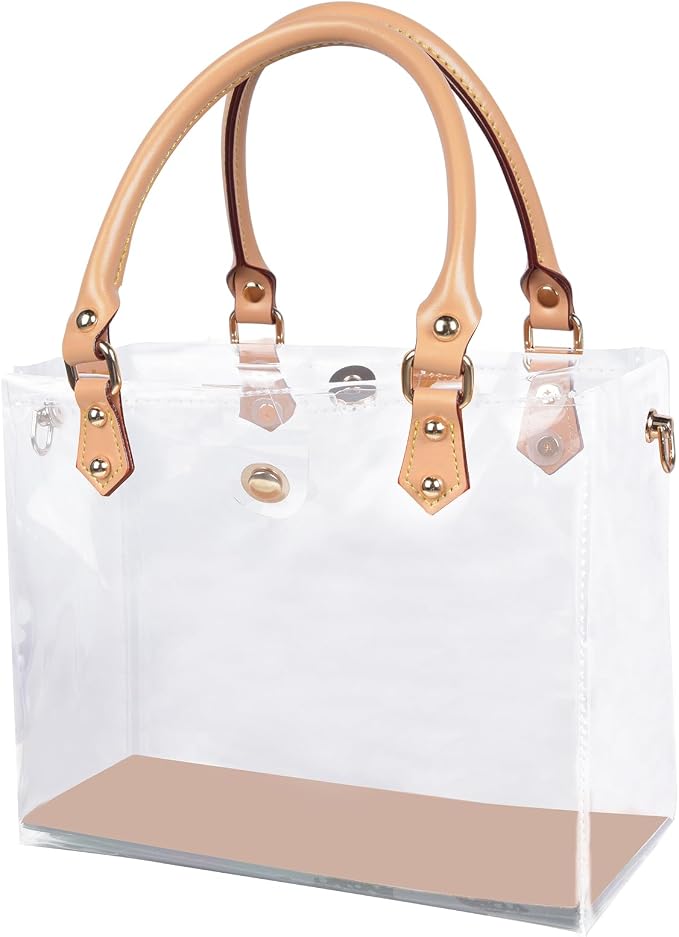 tusoo Clear TPU DIY Tote Bag Handbag Making Kit Handmade Gift Bags for Women, Handbag Tool Set Birthday Holiday Bag Making Kit (Clear-B)