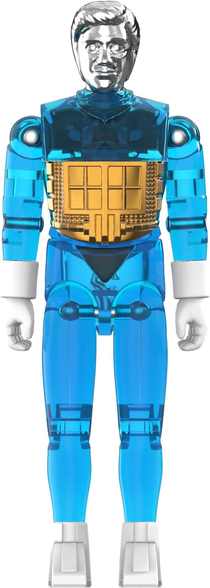 Super7 Reaction+ Micronauts Time Traveler (Translucent Blue) - 4" Micronauts Action Figure with Accessories - Classic Sci-Fi Collectibles and Retro Toys
