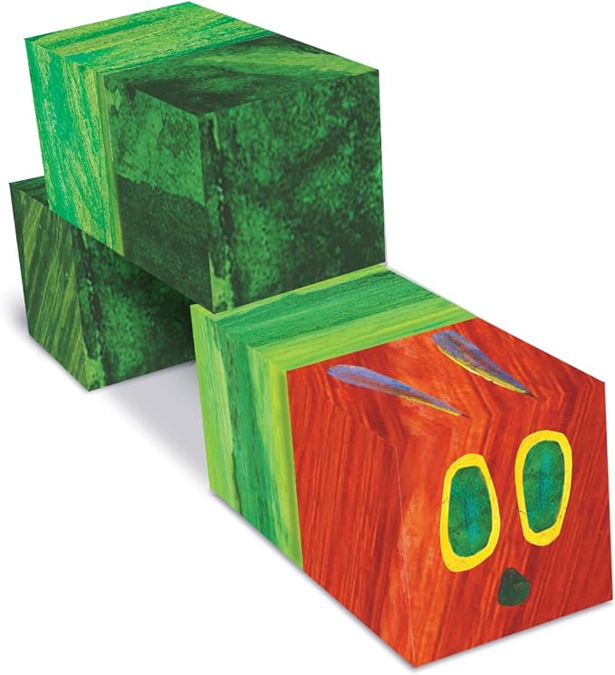CreateOn Eric Carle Qubee 3 Pack Magnetic Cubes (Caterpillar, Brown Bear, Polar Bear) Playset, Magnetic Building Toys, Educational STEM & Montessori Tools, Magnetic Tiles for Kids Ages 3+, 15 Pieces