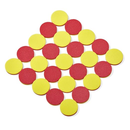 hand2mind Foam Two-Color Counters, Red and Yellow, Manipulatives, Chips, Math Bingo, 200 Count