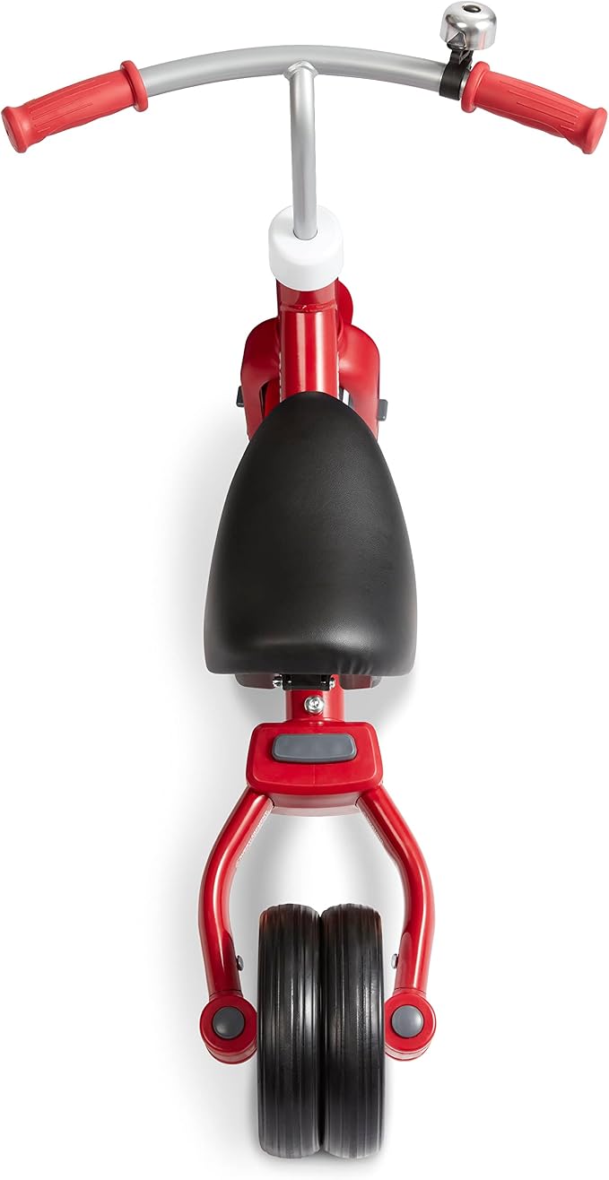 Radio Flyer Triple Play Trike, For Ages 1-3, 3-in-1 Ride-On, Tricycle or Balance Bike, Tool-Free Transformation, Adjustable Padded Seat, Pedal Storage, Ringing Bell, Steel Frame, Tricycle for Toddlers
