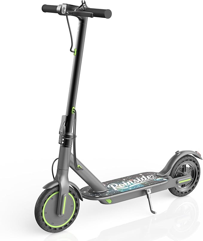Roinside Electric Scooter for Big Kids - 8.5"/10''/14'' Solid Tires, 350W Motor, Up to 12Miles Long-Range Portable Commuting Scooter with Double Braking System, App