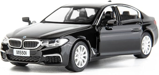 RMZ City BMW M550i Car Model 1:36 Diecasting Alloy Toy Car, Pull Back Vehicles Toy Car for Toddlers Kids Boys Girls Gift Black