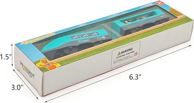 Battery Operated Police Train for Wooden Train Tracks with Figures Kids Magnetic Wooden Trains Set for Toddlers Boys 3-5 4-8 (Without Battery and Tracks) (Green)