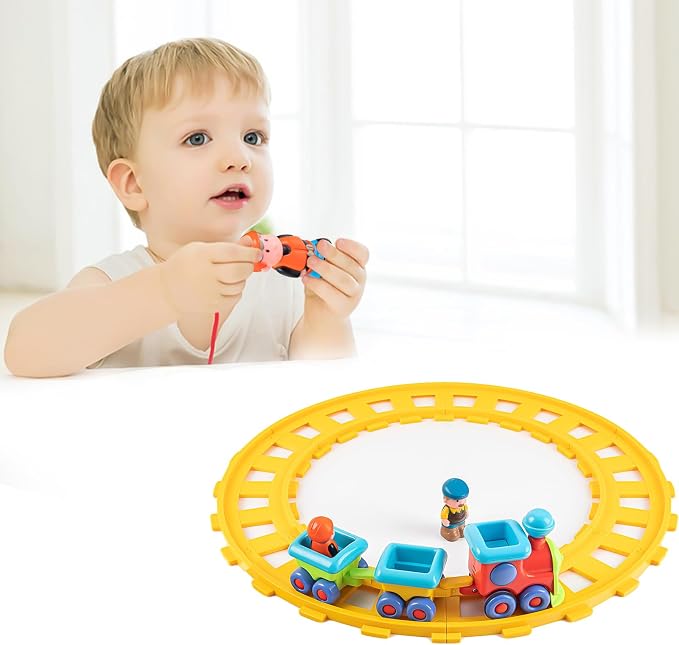 Toy Train, Musical Electric Train Toys, Children's Electric Train Sets, Train Tracks, Train Sets Suitable for Children Aged 1-3 Years Old as Birthday Gifts