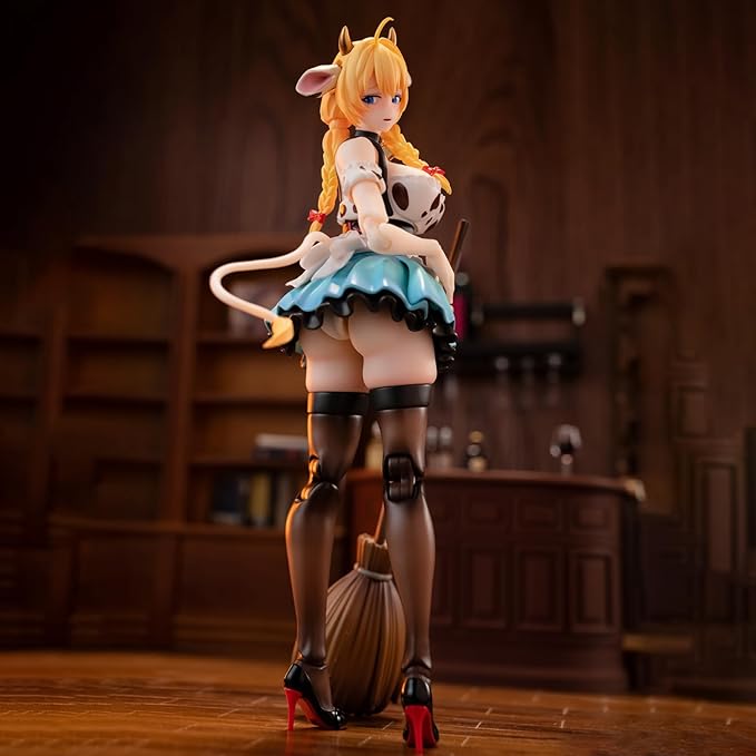 Pipigirl LADoTOYS 1/12 Scale Anime Style Action Figures Kits, Beer Waitress Daisy Torres, 6.5 in Collectible Action Figures, No Assembly Required