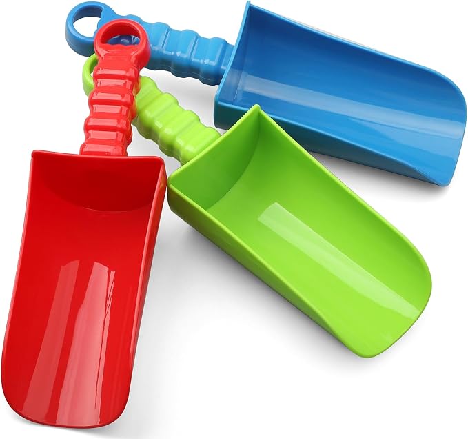 Upgrade 9" Beach Sand Shovels Scooping Toys Set, Beach Spade with Anti Slip Handle, Garden Tool For Kids Adults, Gardening Digging Sandbox Kit, Beach Essential Gift For Boys Girls Indoor Outdoor