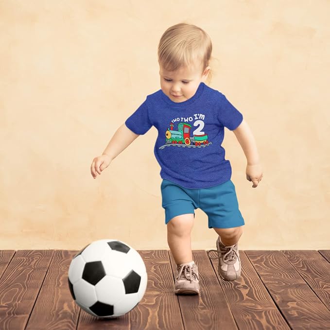 Unordinary Toddler 2nd Birthday Shirt boy Chugga Chugga Two Two Train im 2 Years Old Second Birthday Tshirt