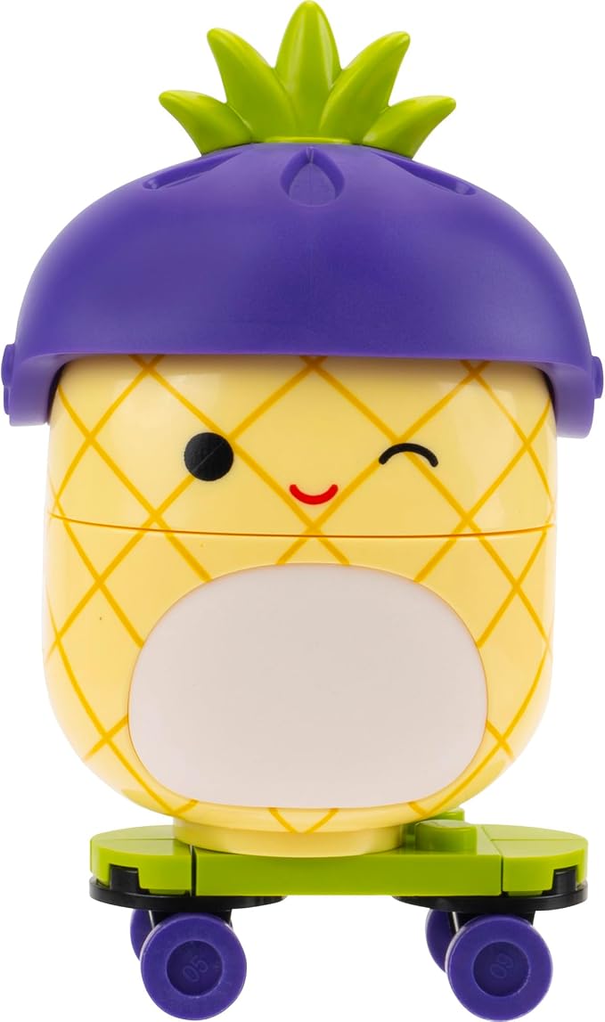BLDR Squishmallows Maui's Skatepark Building Set - Maui The Pineapple Buildable Figure - Squishmallows Fans 8+, 0244