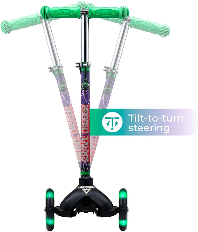 Kick Scooter for Kids, 3 Wheel Self Balancing, Light Up LED Wheels
