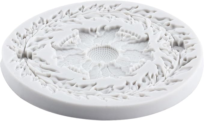 Baroque Style Polymer Clay Mold Baroque Relief Flower Silicone Molds Embossed Flower Mold for DIY Craft Epoxy Resin Casting Polymer Clay Tools Crafts Air Dry Jewelry Making